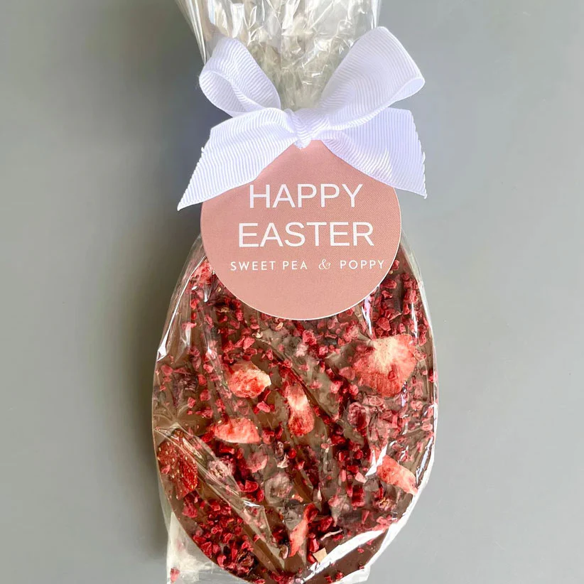 Easter Egg Bar Milk Chocolate Berries - Sweet Pea & Poppy