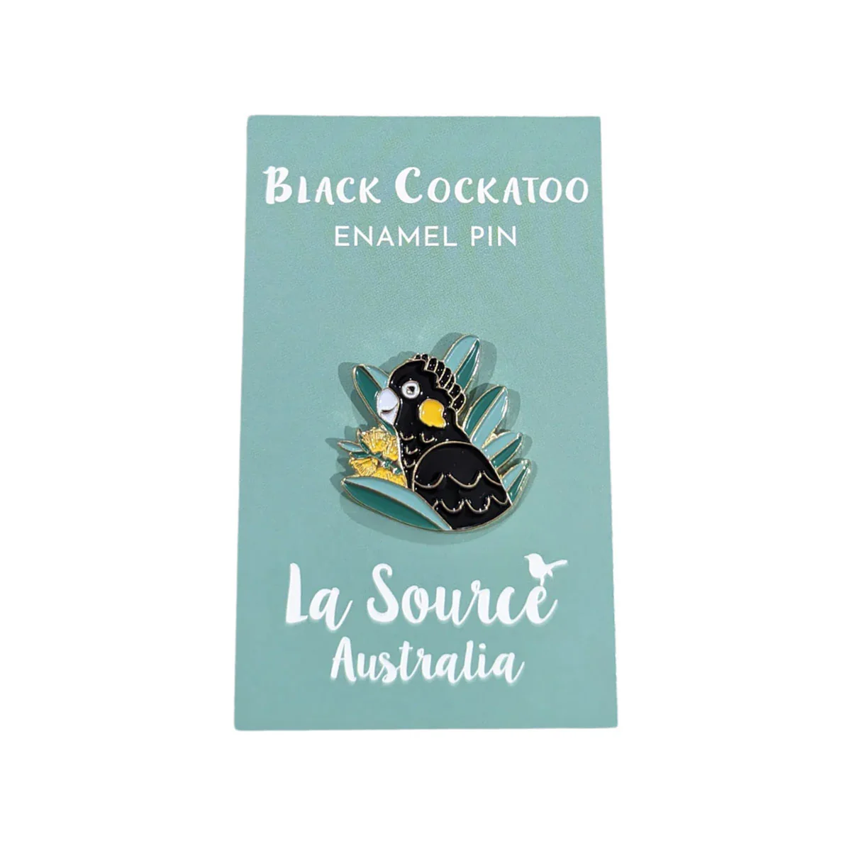 Enamel Pin Black Cockatoo - La Source - Image 2
