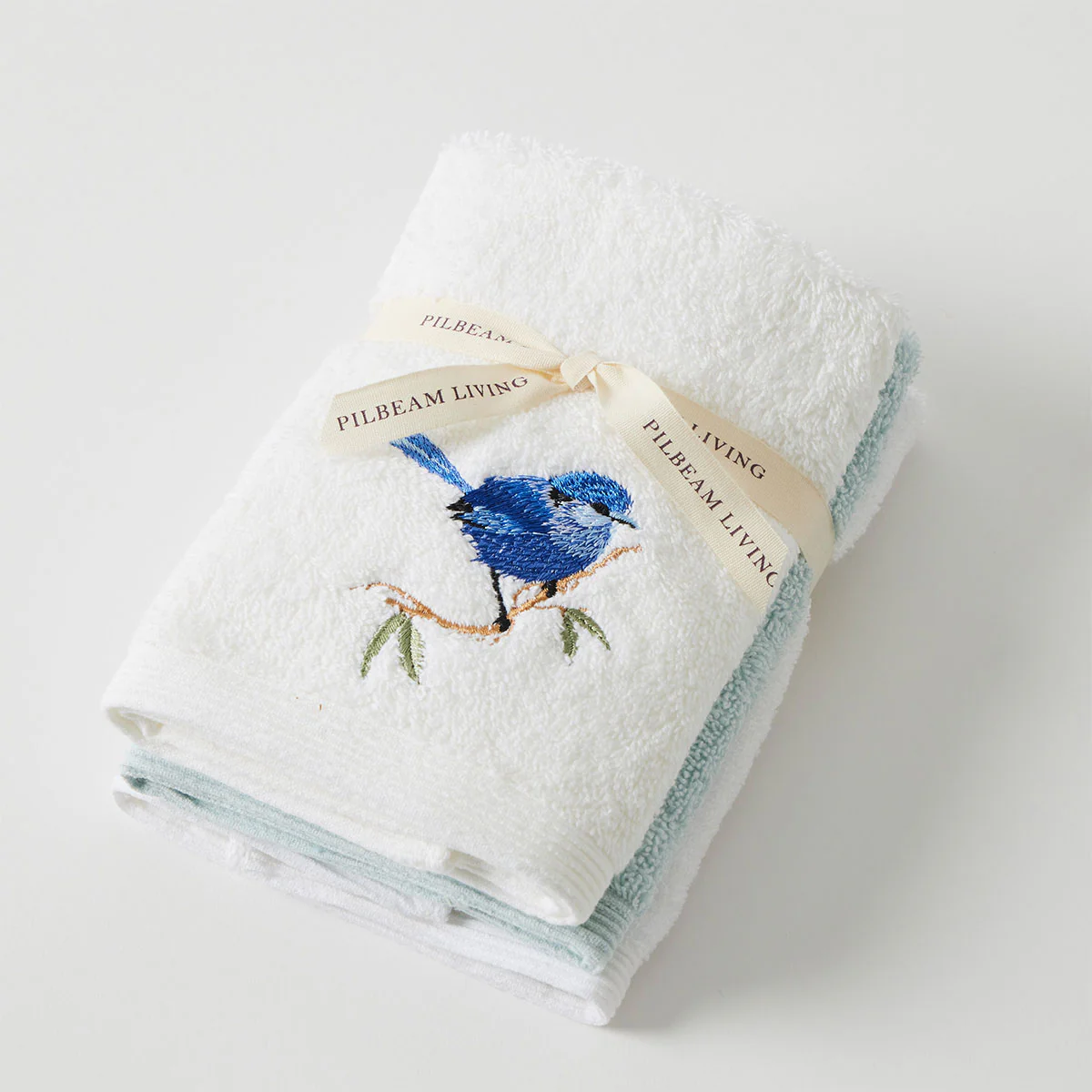 Face Washer Blue Wren Set 3 - Pilbeam Living