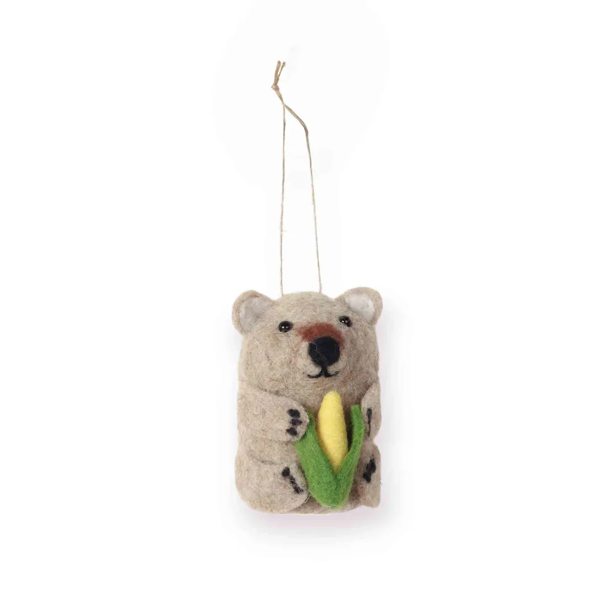 Felt Ornament Garden Giggles Wombat - Lala Land