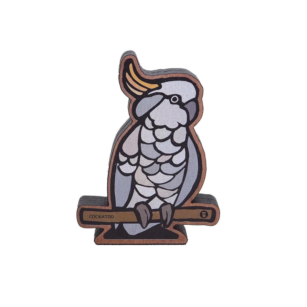 Figurine Wooden Cockatoo - Buttonworks