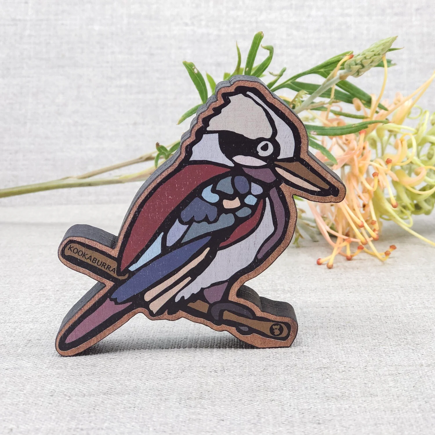 Figurine Wooden Kookaburra - Buttonworks - Image 3