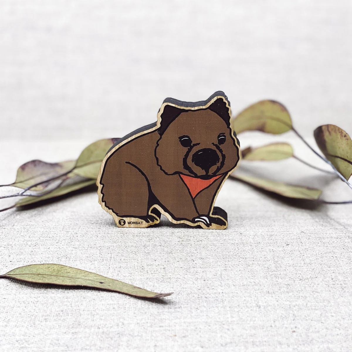 Figurine Wooden Wombat - Buttonworks
