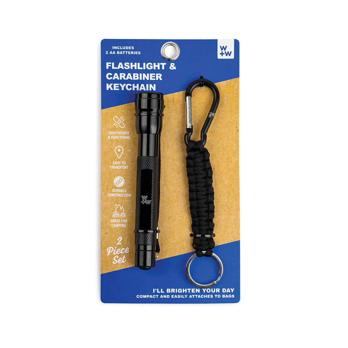 Flashlight Carabiner Duo Black W+W - Isalbialbi