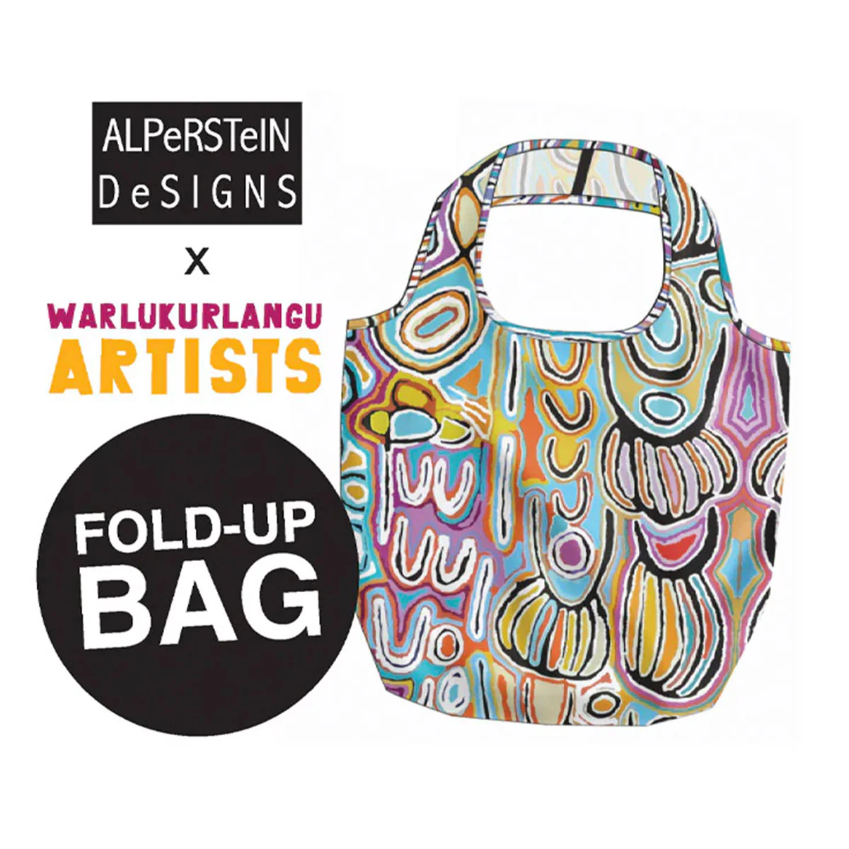 Fold Up Bag Judy Watson JU - Alperstein Designs