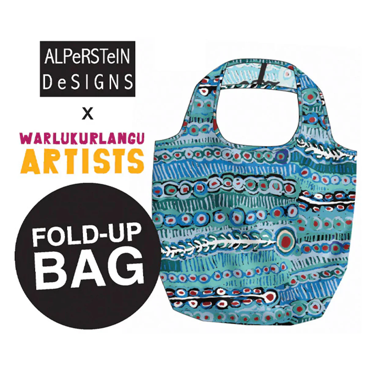 Fold Up Bag Murdie Morris - Alperstein Designs