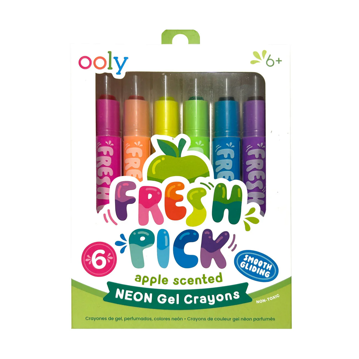 Gel Crayons Fresh Pick Scented 6 Pack - Bobangles