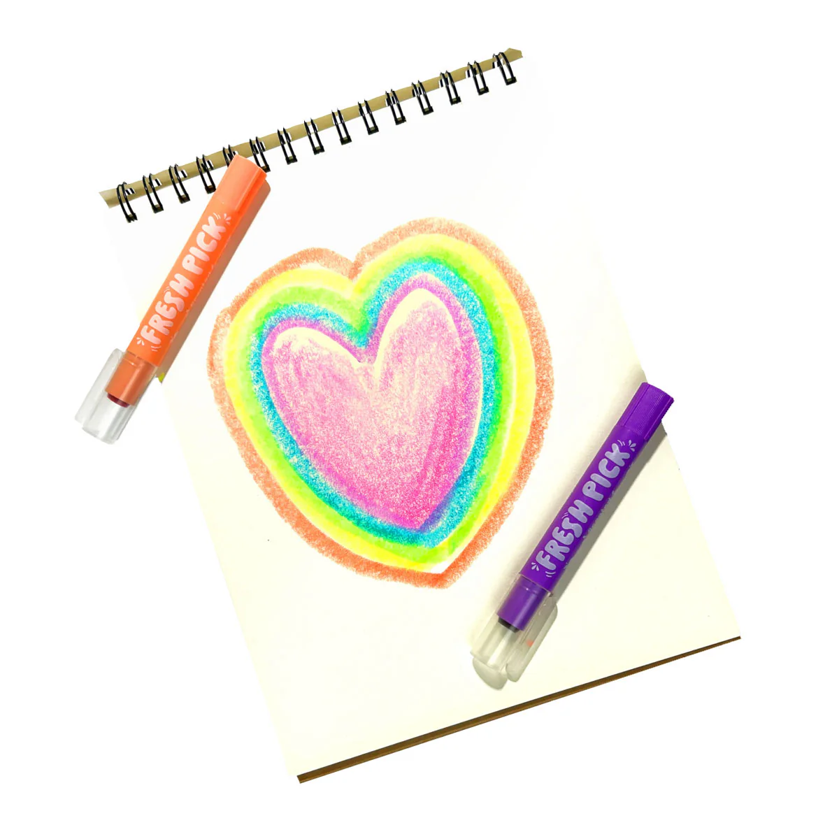Gel Crayons Fresh Pick Scented 6 Pack - Bobangles - Image 2