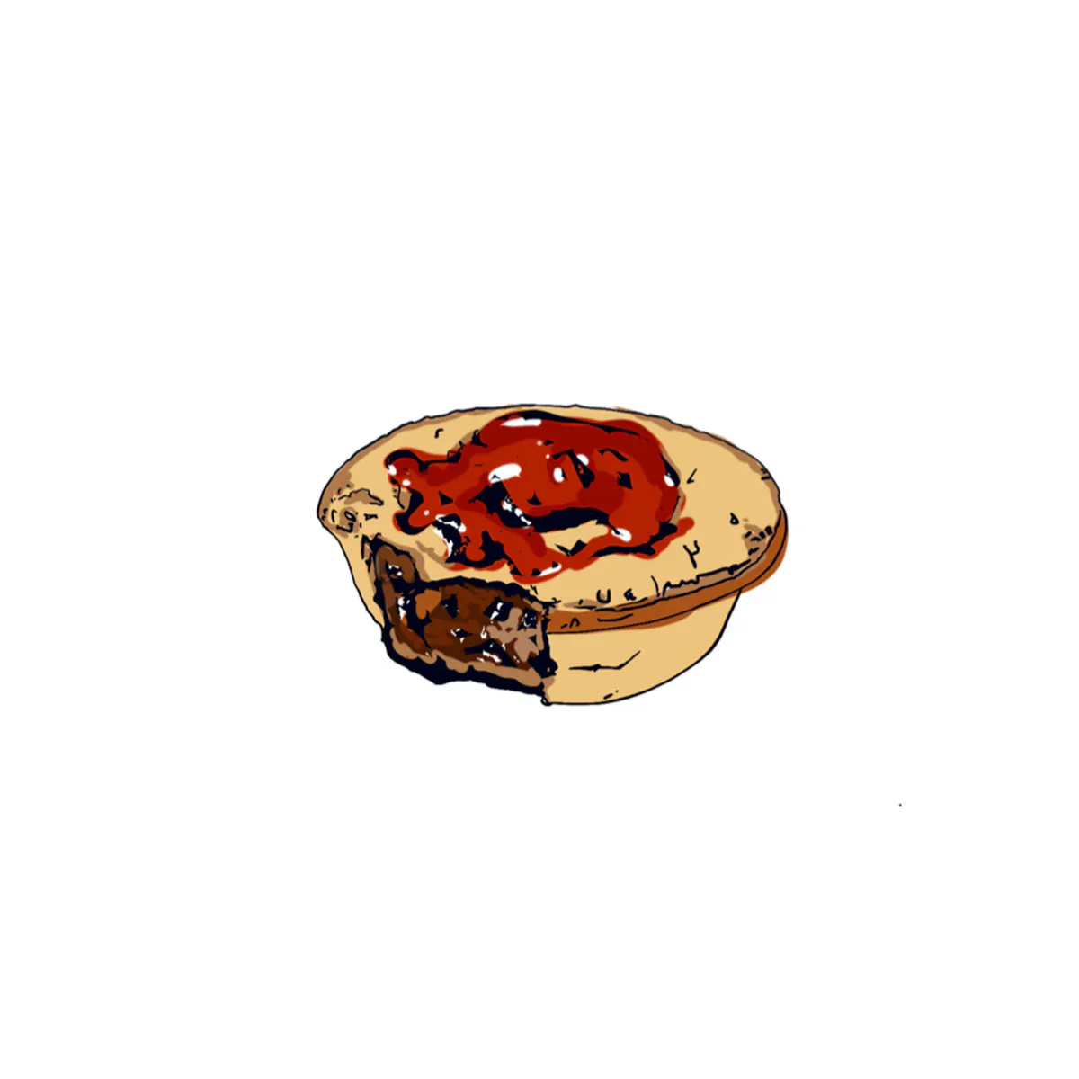 Fridge Magnet Australiana Icons Meat Pie