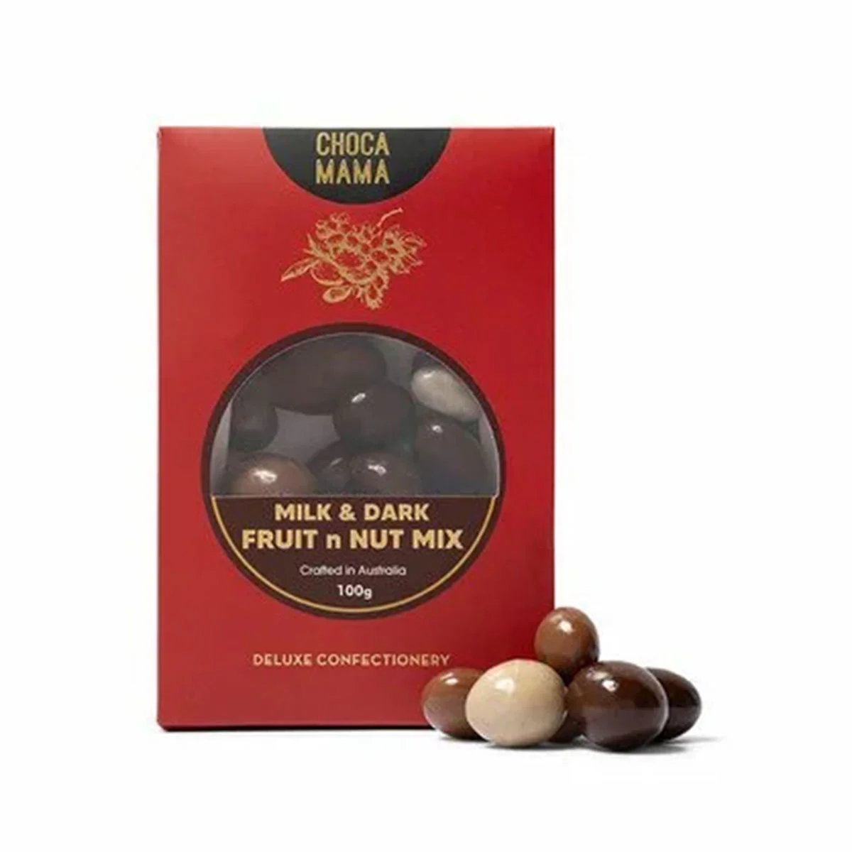 Fruit n Nut Mix Milk & Dark 100g - Chocomama
