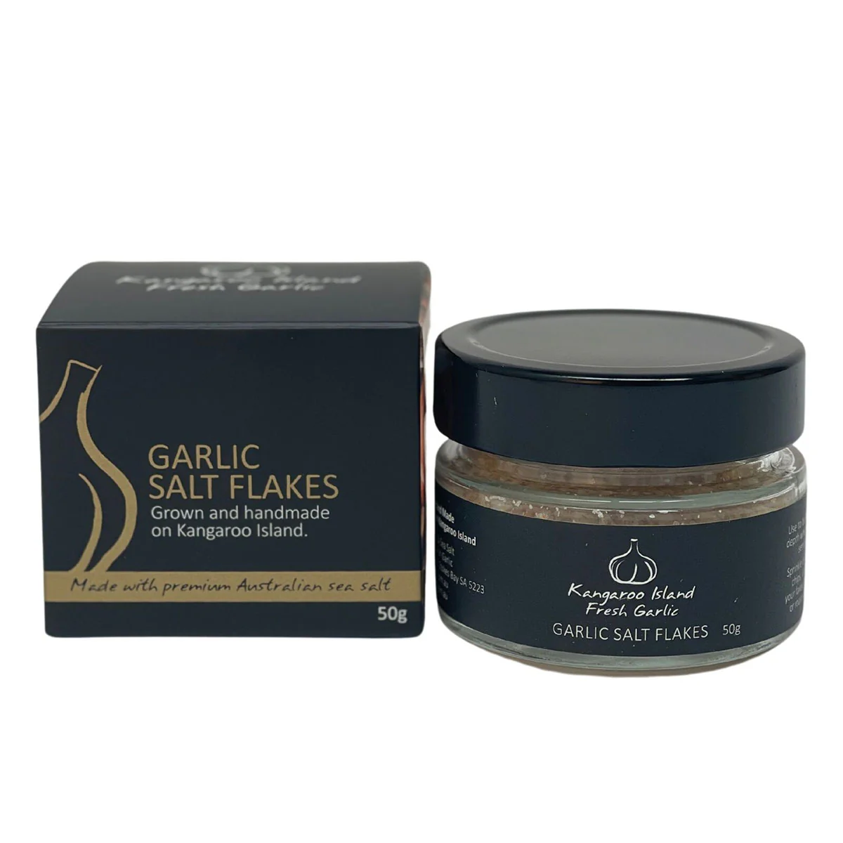 Garlic Salt Flakes 50g Kangaroo Island - Gourmat Brands