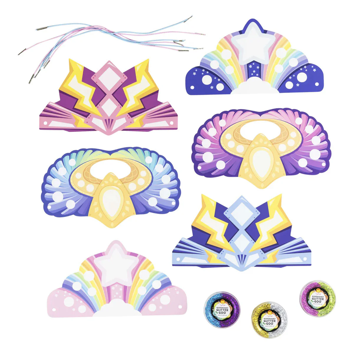 Glitter Goo Crowns Super Rainbow - Tiger Tribe - Image 2