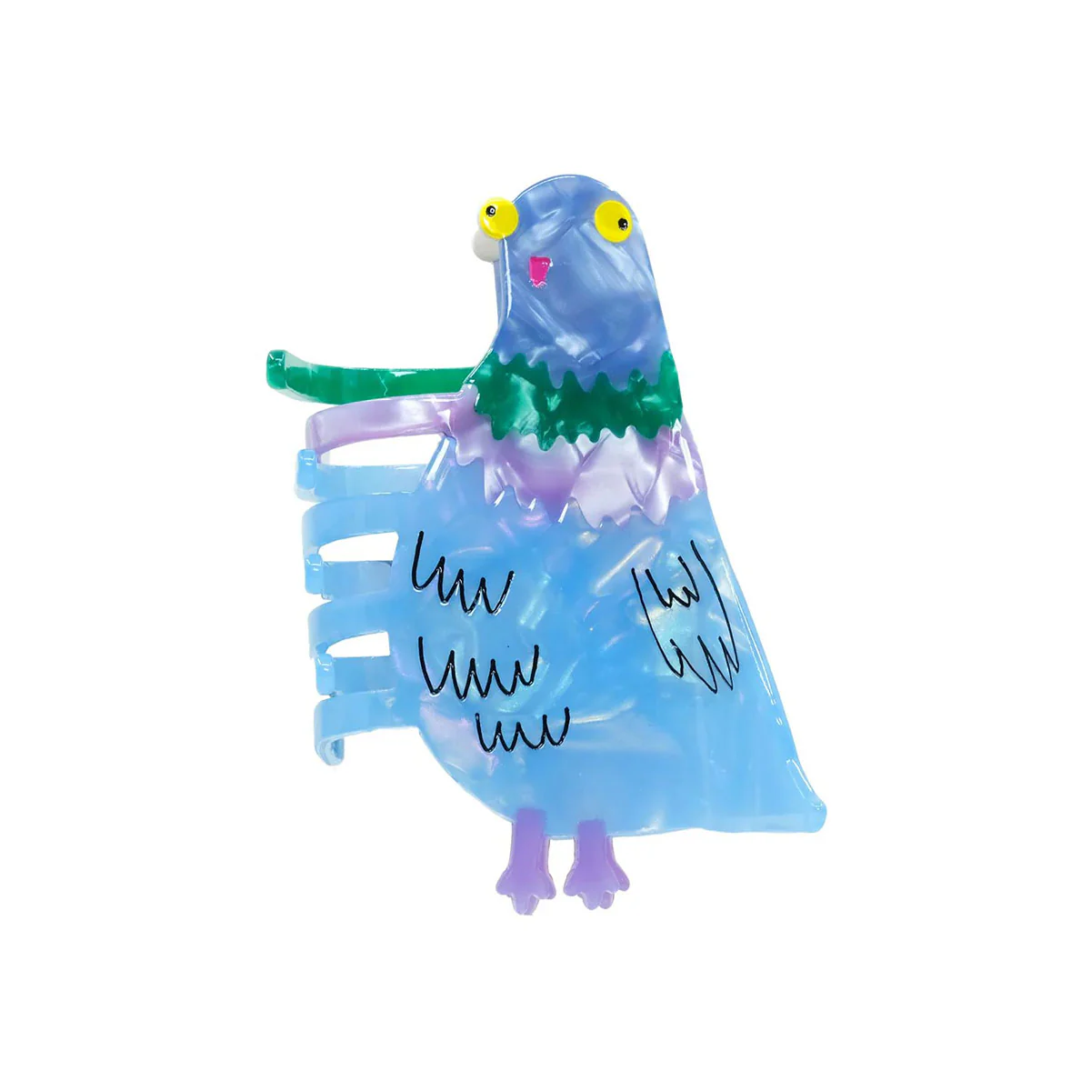 Hair Claw Clip Pigeon Bird Brain - Bea Bellingham