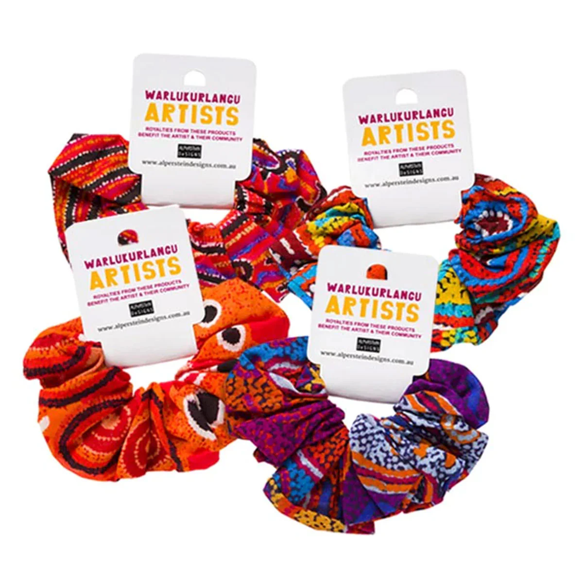 Hair Scrunchies Assorted Indi - Alperstein Designs