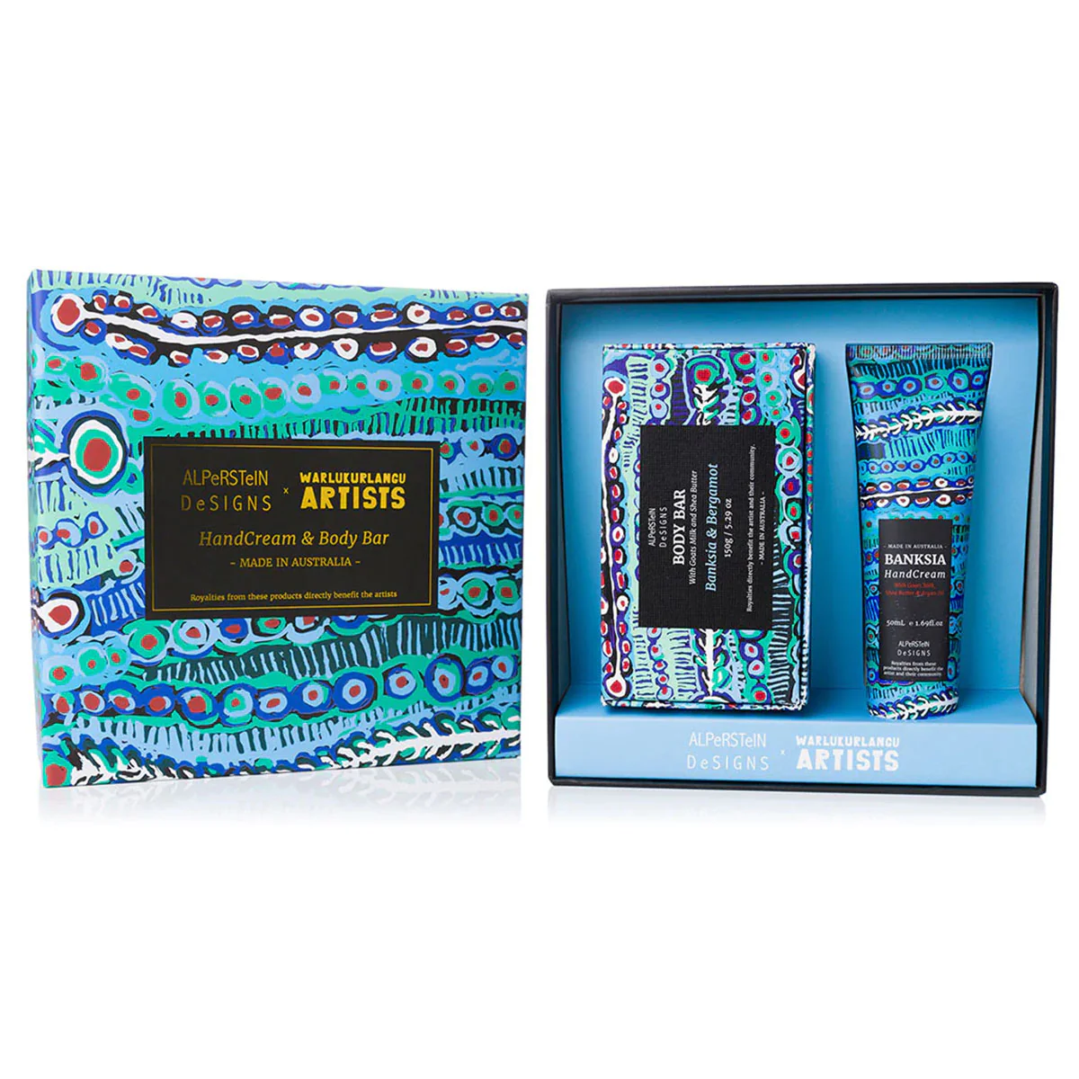 Hand cream and Soap Gift Set Blue Murdie Morris - Alperstein Designs