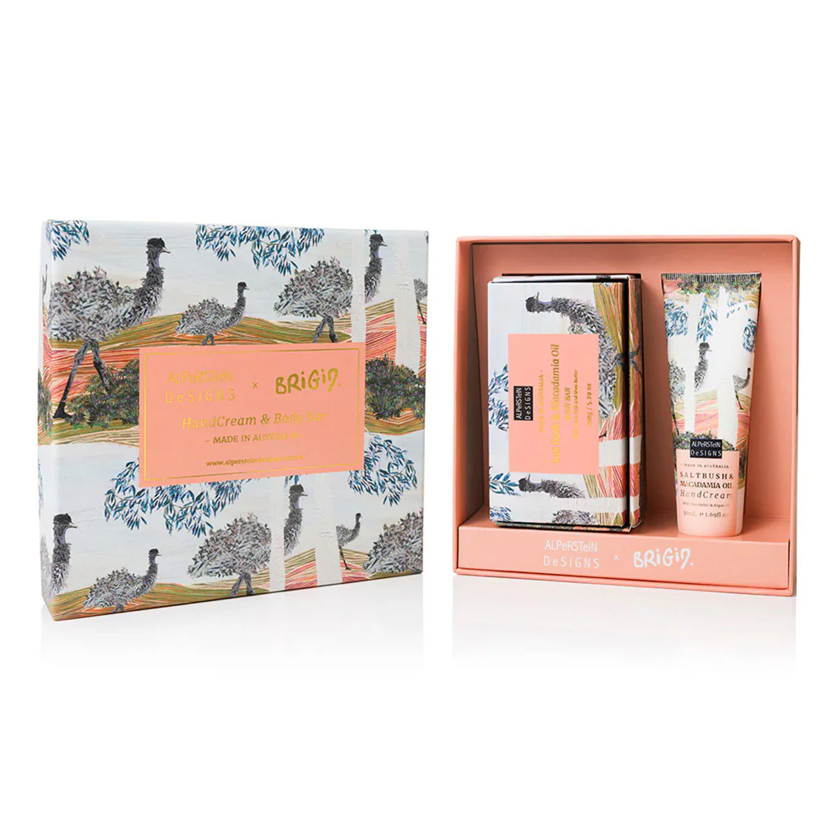 Hand cream and Soap Saltbush & Macadamia Oil Gift Set x Brigid- Alperstein Designs