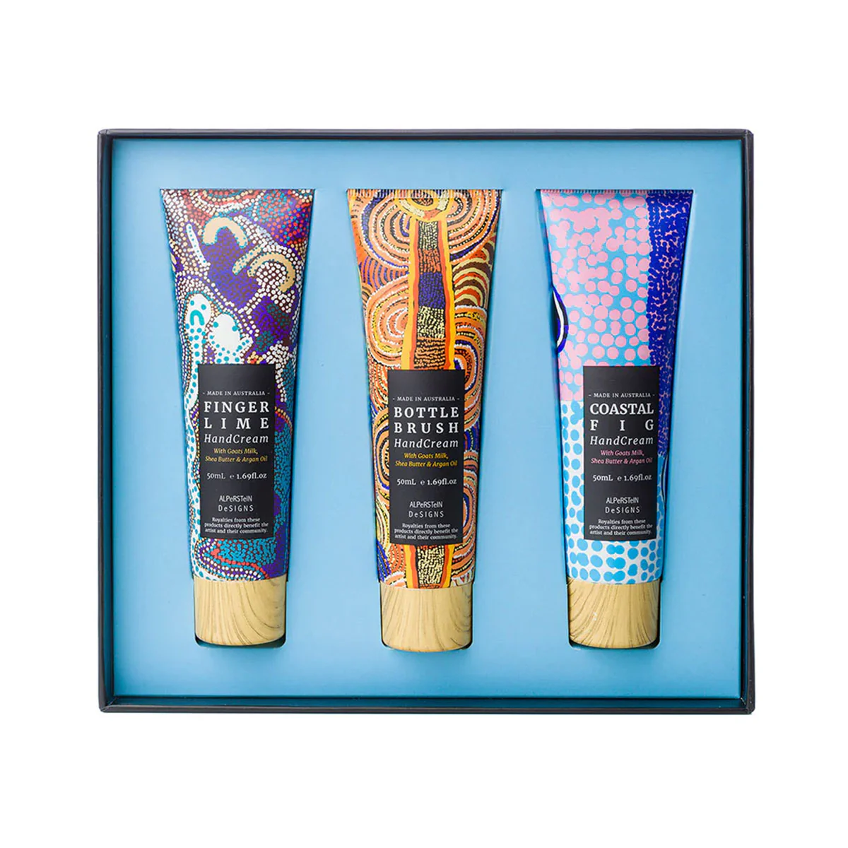 Hand cream Trio Set Finger Lime Bottle Brush Coastal Fig - Alperstein Designs