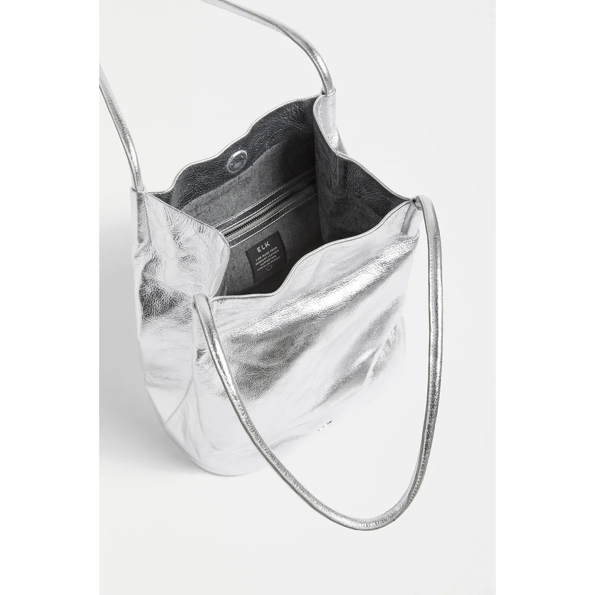 Handbag Orsa Metallic Silver - Elk - Image 2