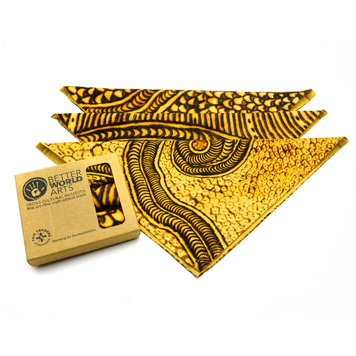 Handkerchiefs Set of 3 Cynthia Burke - Better World Arts