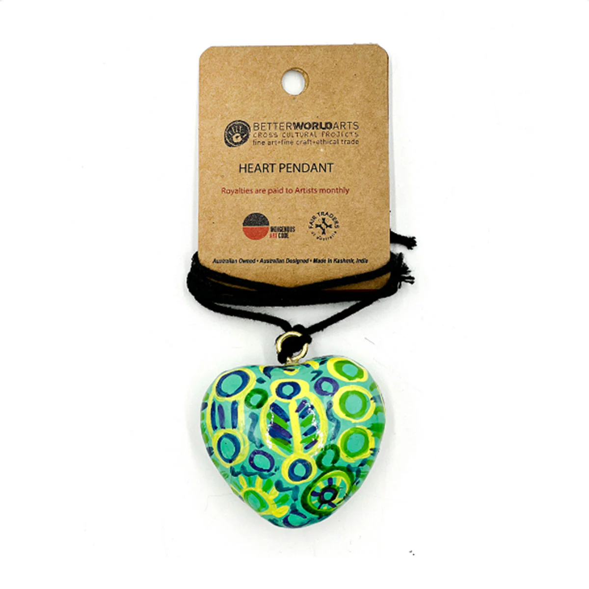 Heart Pendant Cedric Varcoe CVA748 - Better World Arts