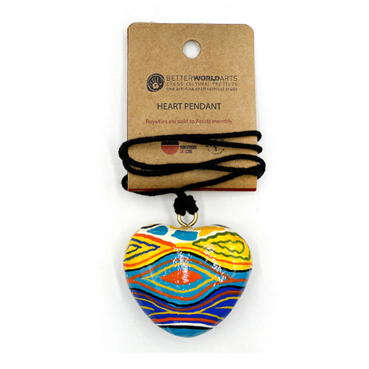 Heart Pendant Judy Watson JWA628 - Better World Arts
