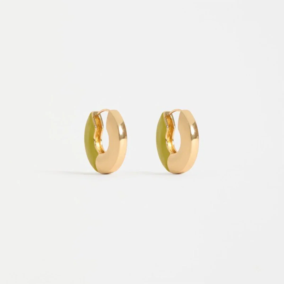 Hoop Earring Itva Chartreuse - Elk Accessories