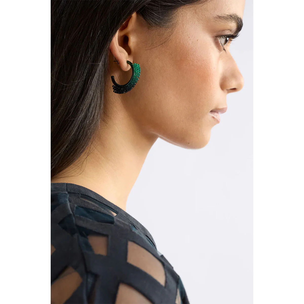 Hoop Earring Kevv Teal Ombre - Elk Accessories - Image 2