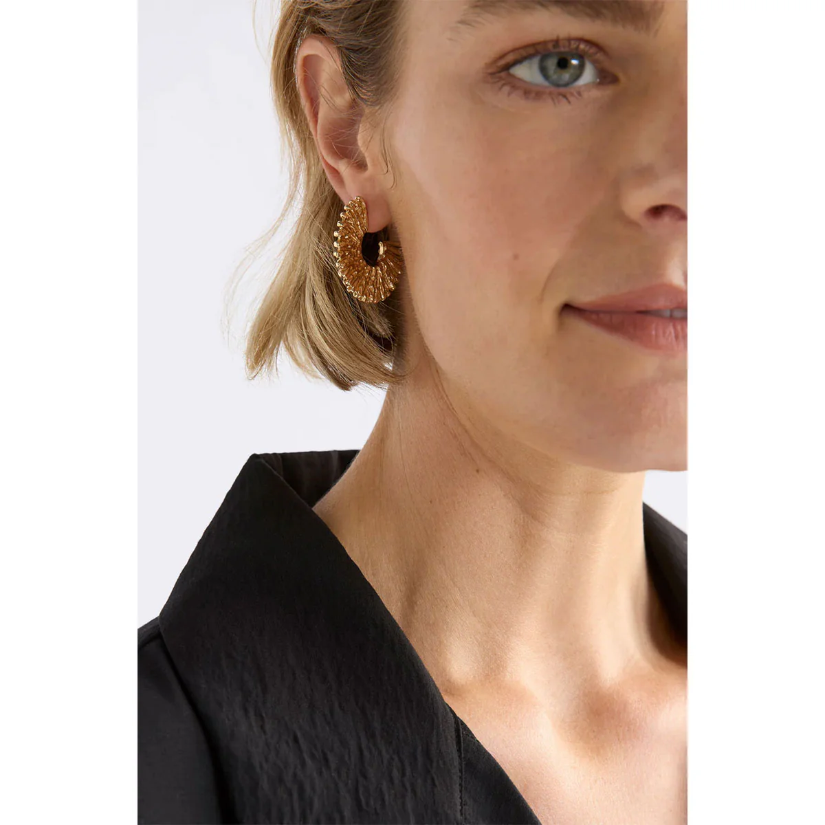 Hoop Earring Krusen Gold - Elk Accessories - Image 2