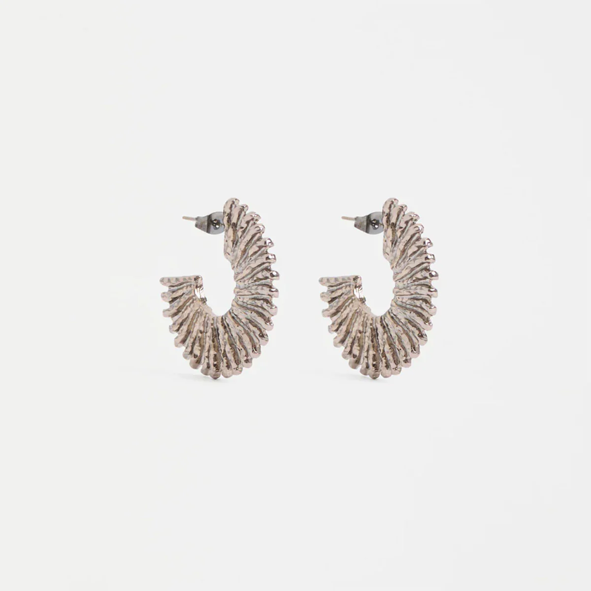 Hoop Earring Krusen Gunmetal - Elk Accessories