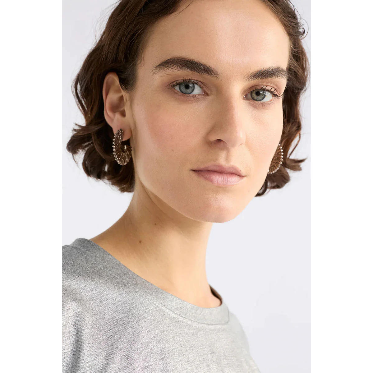 Hoop Earring Krusen Gunmetal - Elk Accessories - Image 2