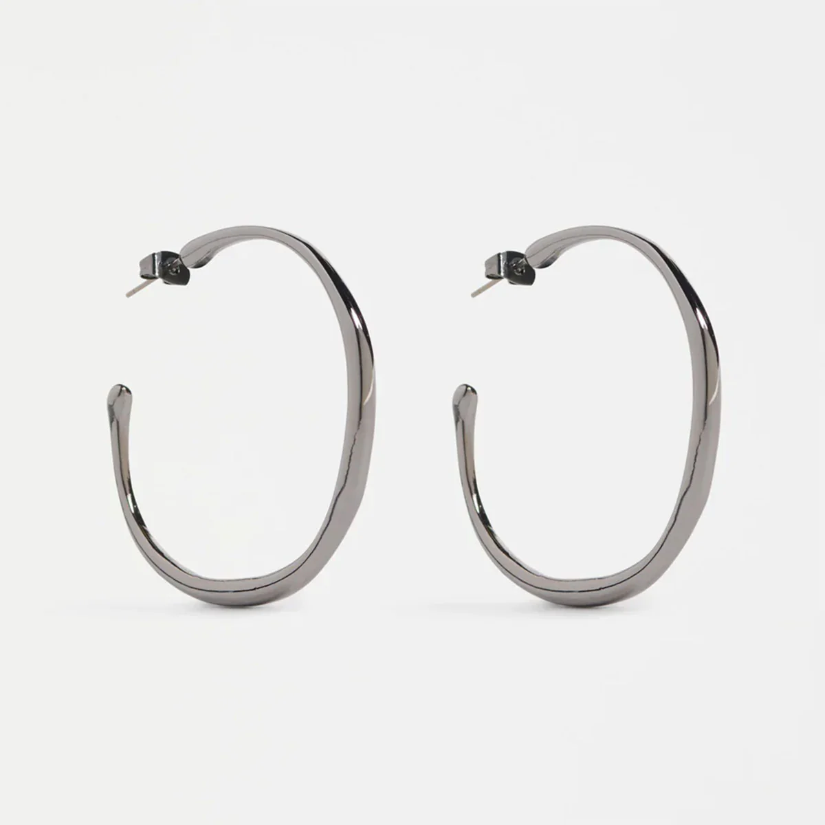 Hoop Earring Niska Gunmetal - Elk Accessories