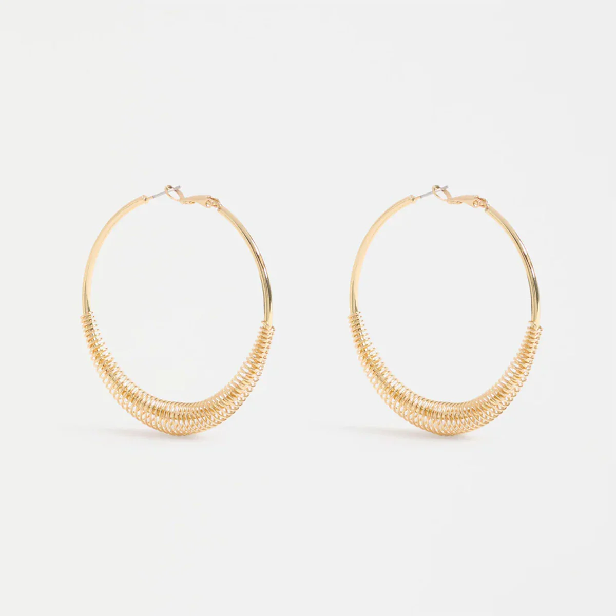 Hoop Earring Solf Metallic Gold - Elk Accessories