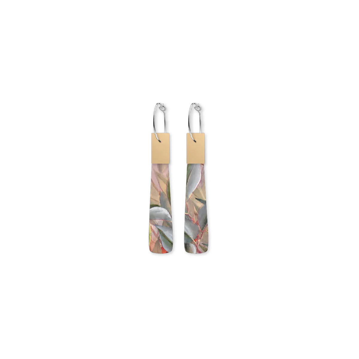 Hoop Earrings Eucalyptus Beacon Ellis Rowan - Moe Moe Design