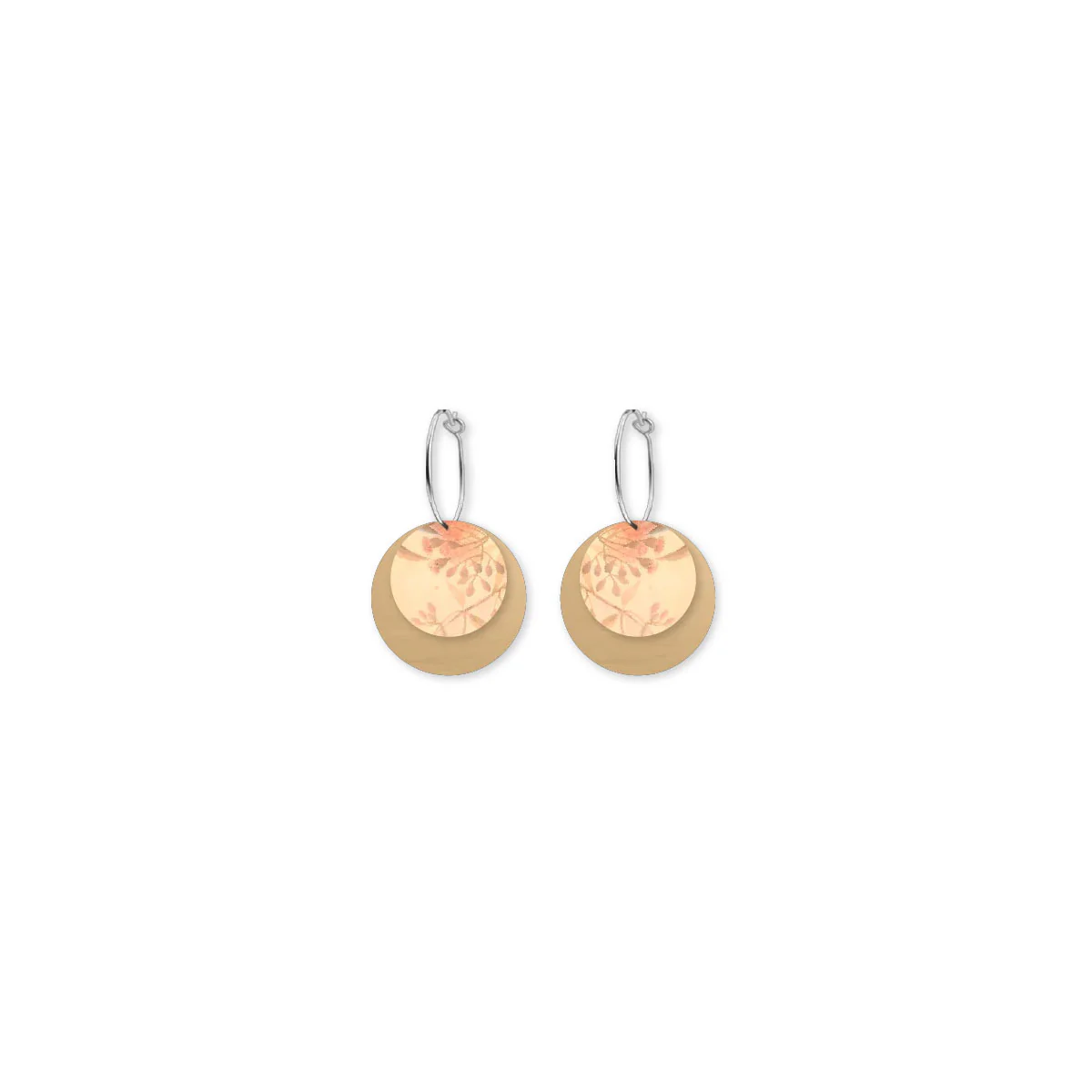 Hoop Earrings Misty Layered Circle Ellis Rowan - Moe Moe Design