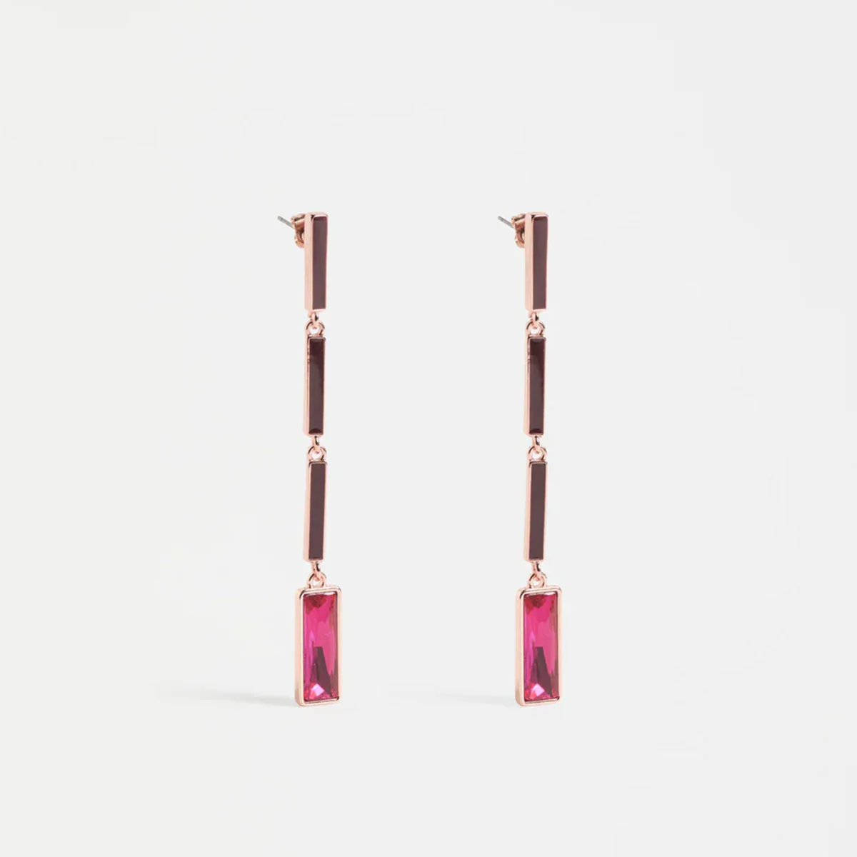 Ival Long Drop Earring Merlot - Elk Accessories