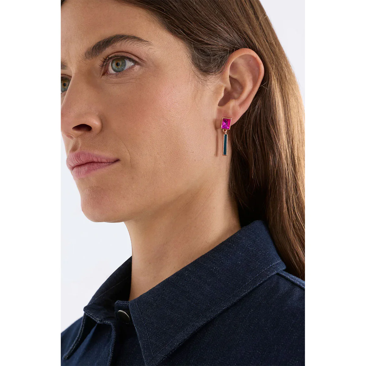 Ival Short Drop Earring Chartreuse - Elk Accessories - Image 2