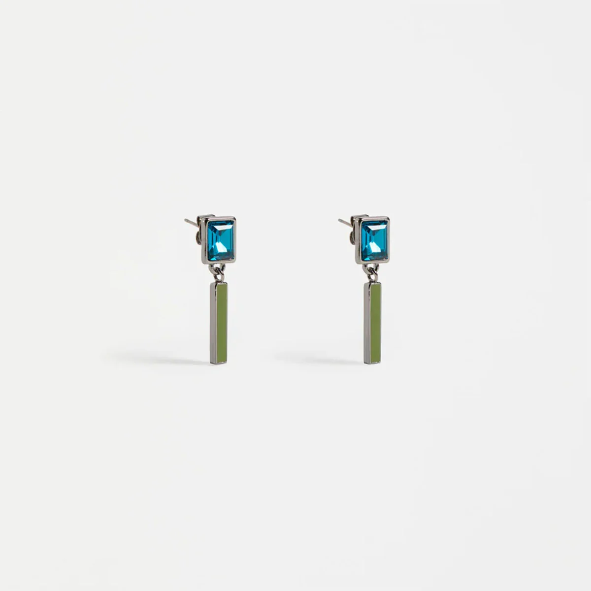 Ival Short Drop Earring Teal - Elk Accessories