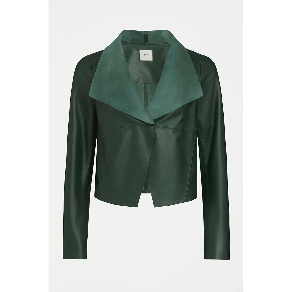 Jacket Leather Milan Green - Elk Accessories