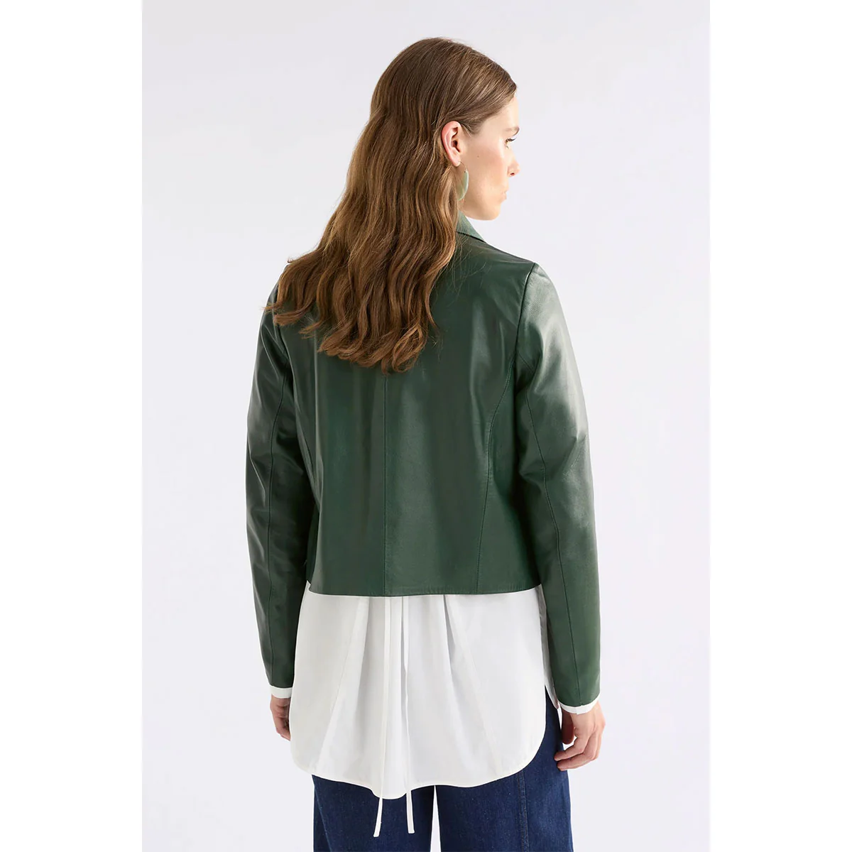 Jacket Leather Milan Green - Elk Accessories - Image 3