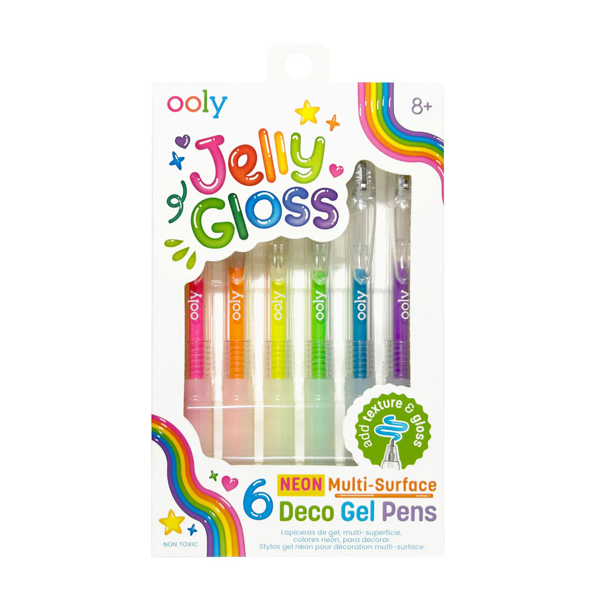 Jelly Gloss Multi Surface Gel Pens - Bobangles