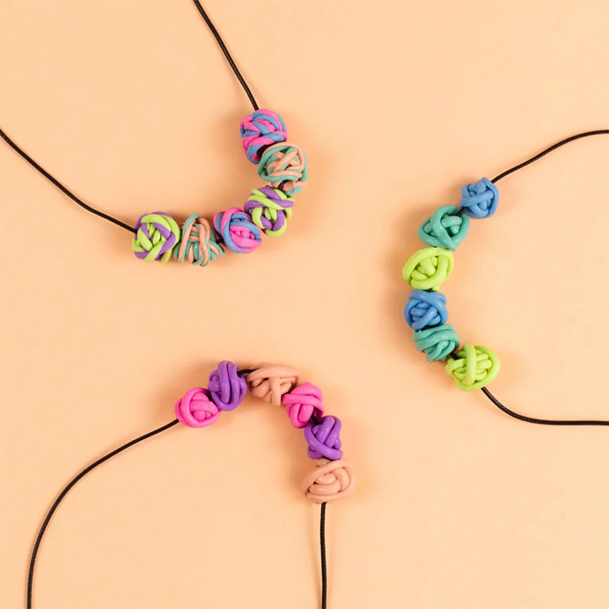 Jewellery Design Kit Twisty Beads necklaces - Tiger Tribe - Image 3