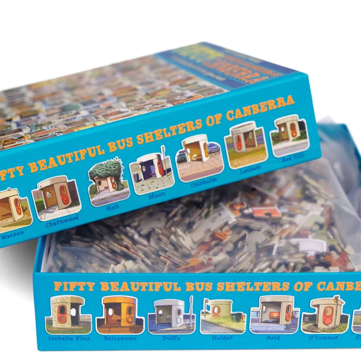 Jigsaw Puzzle Fifty Beautiful Bus Shelters 1000pc - Trevor Dickinson - Image 2