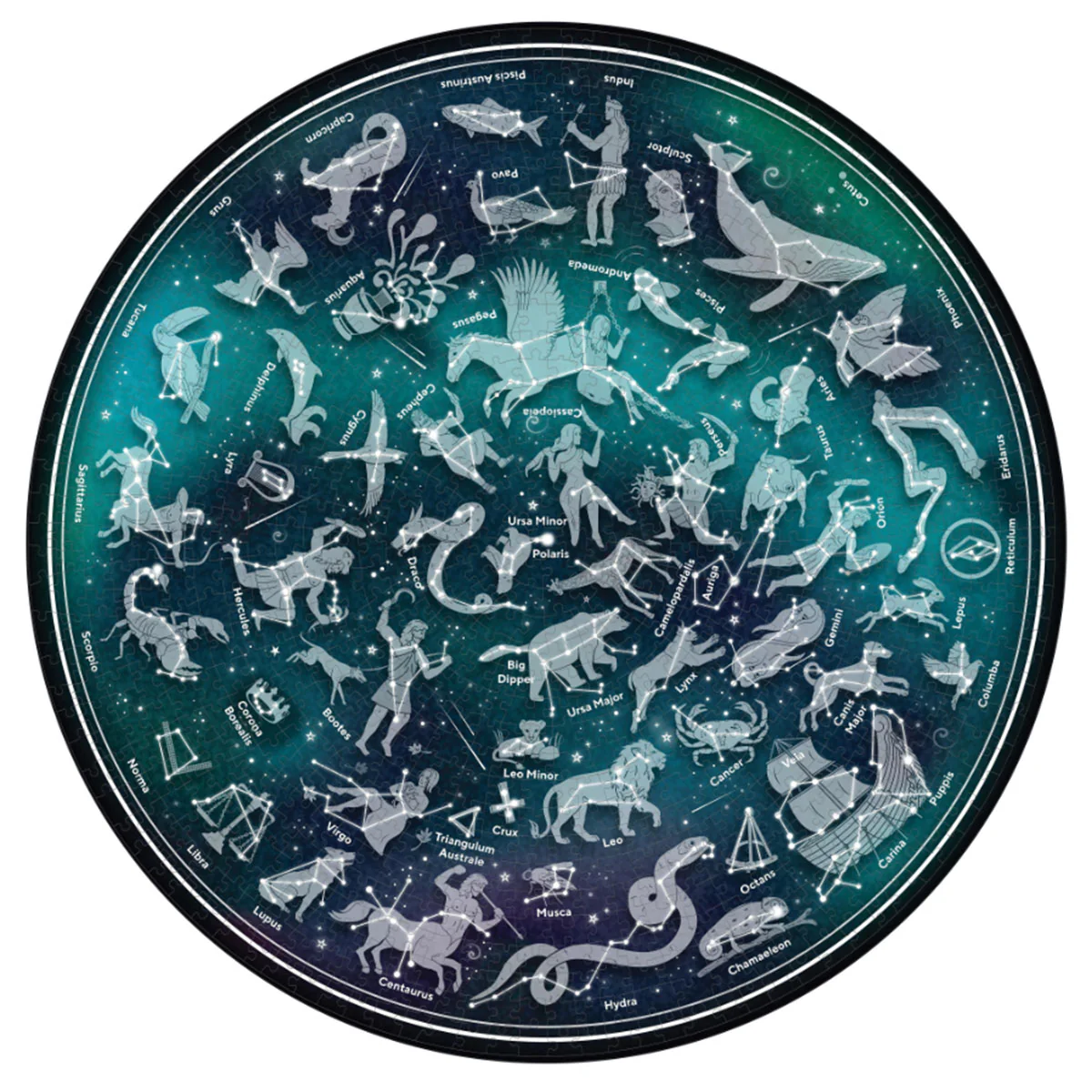 Jigsaw Puzzle Map of the Stars 1000 pc - Isalbialbi - Image 2