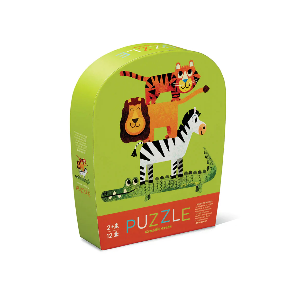 Jigsaw Puzzle Mini 12pc Jungle Friends - Tiger Tribe