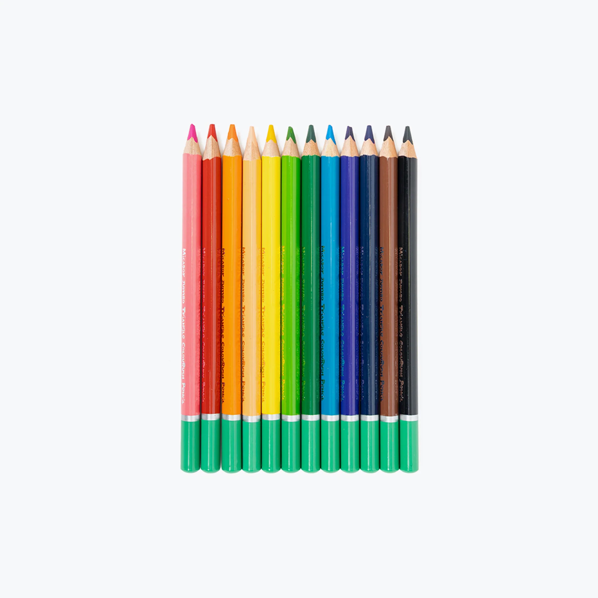 Jumbo Triangle ColouRush Pencil Box 12 FSC 100% - Micador - Image 2