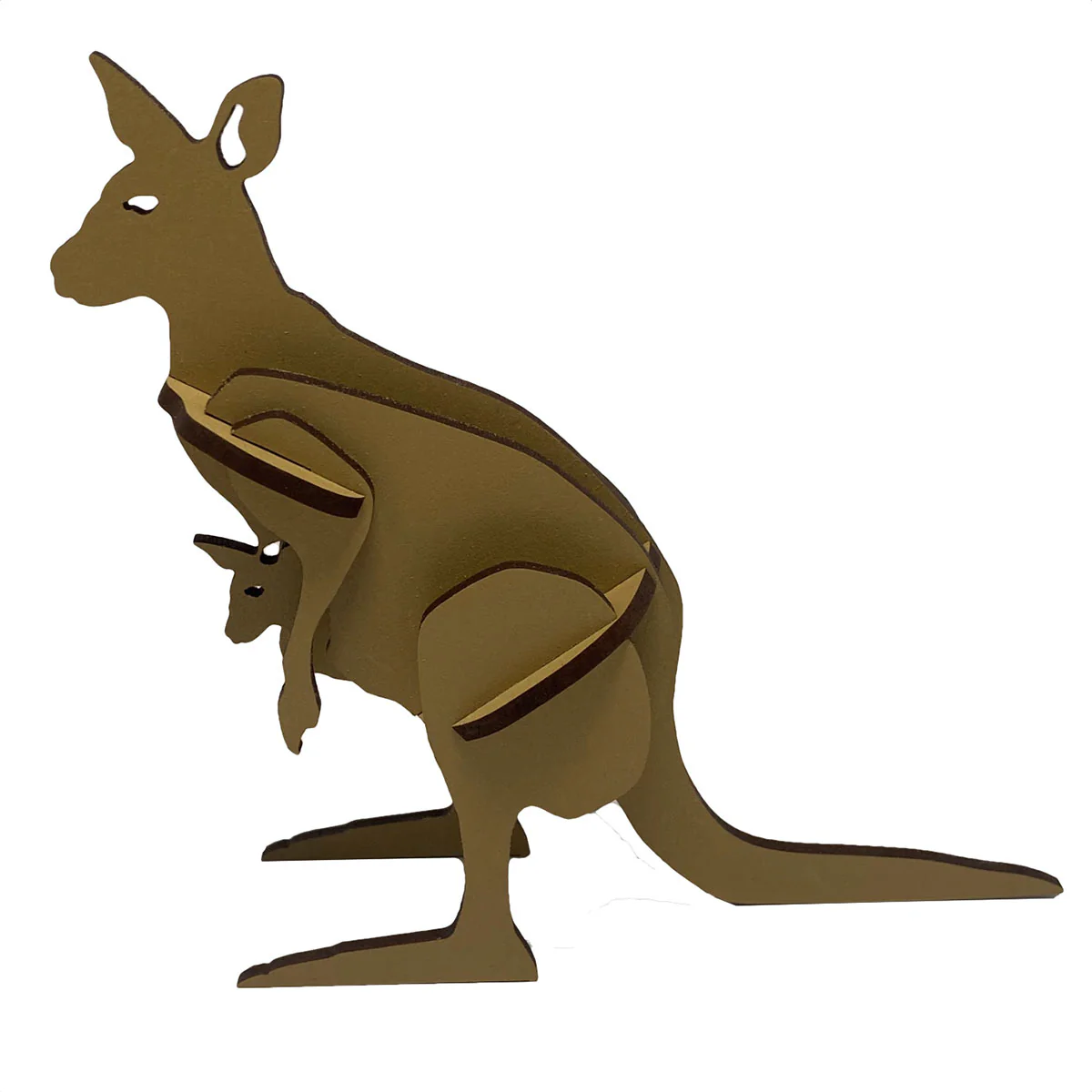 Kangaroo and Joey Wooden Kit A5 - Science and Nature
