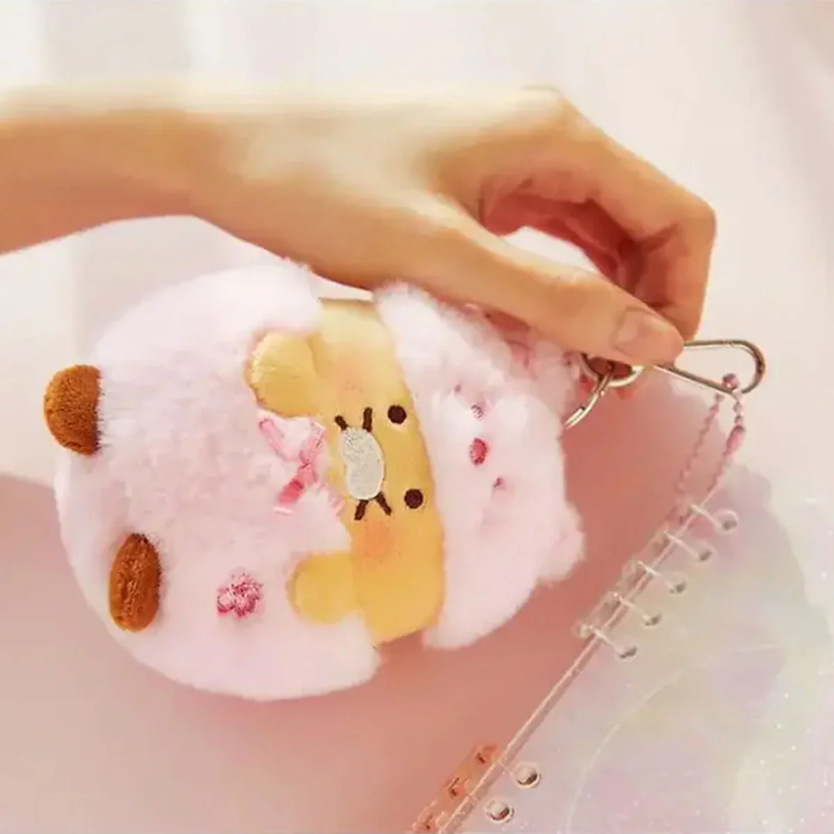Keyring Choonsik Pink Blossom Plush - Kakao - Image 2