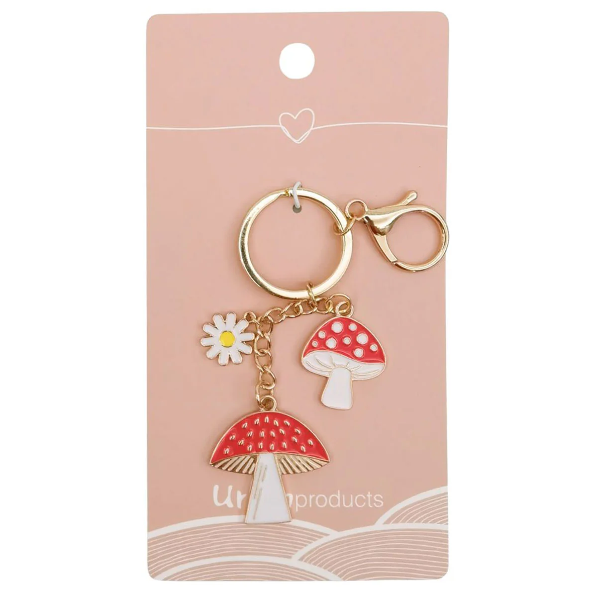 Keyring Toadstool Red 12cm - Urban Products