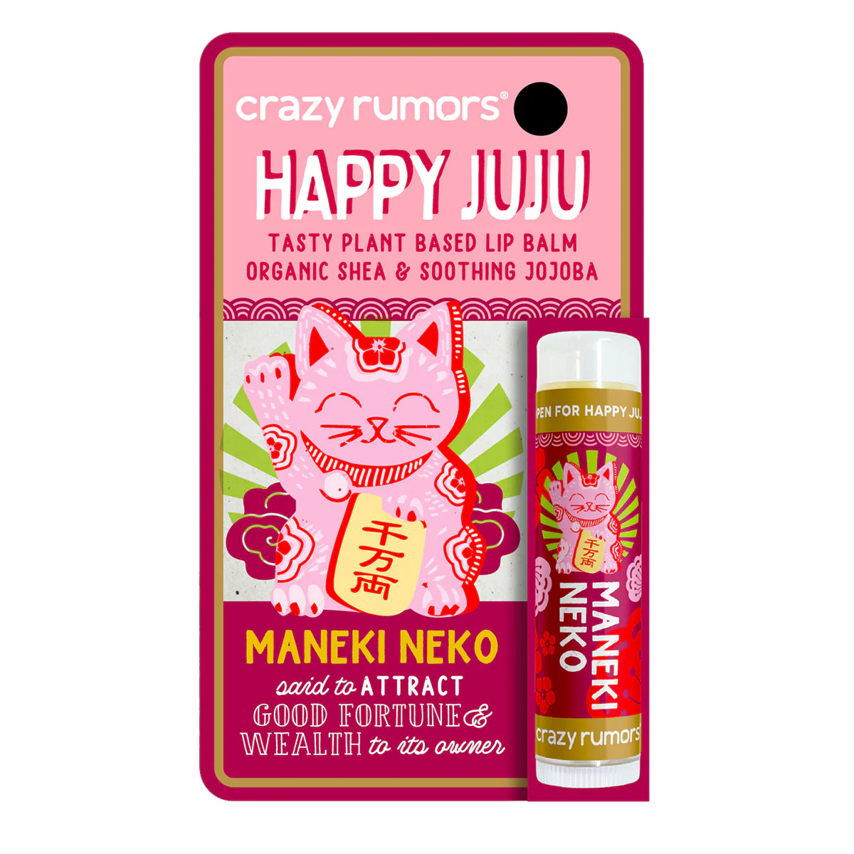 Lip Balm Maneki Neko Happy Juju - Crazy Rumors