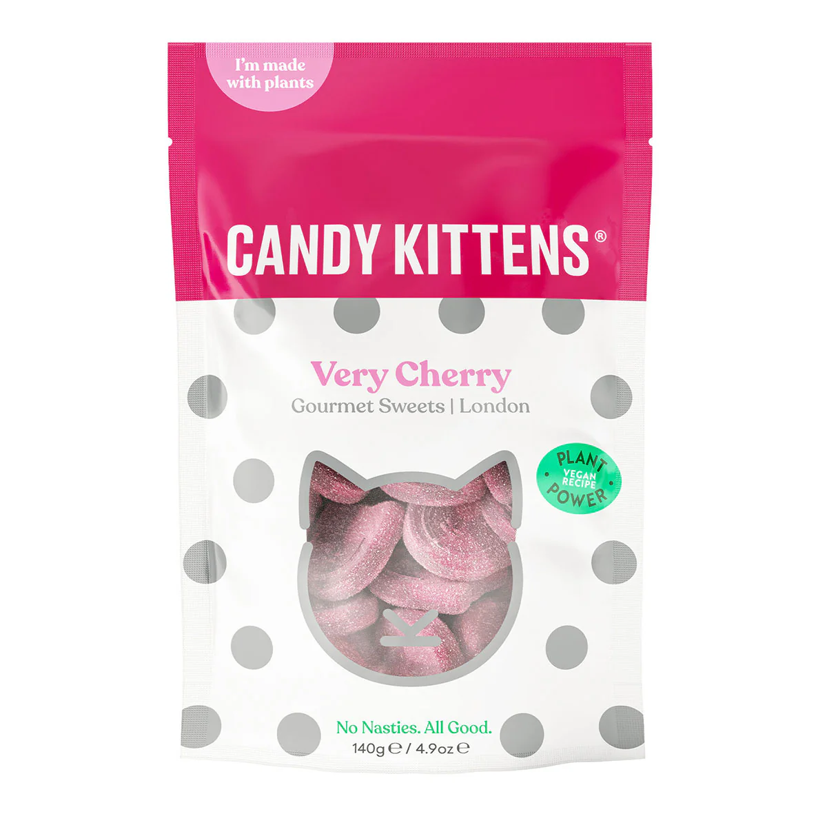 Lollies Very Cherry 140g Candy Kittens - Gourmet Brands